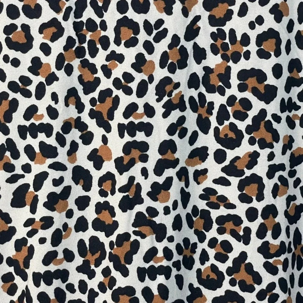 Flora by Flora Nikrooz Leopard Print Pajama‎ Set Women's L Cozy Lounge